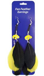 Iowa Hawkeyes Team Color Feather Earrings(D0102H7516Y.)