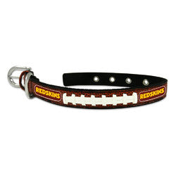Washington Redskins Pet Collar Leather Classic Football Size Small(D0102H75IV7.)
