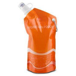 Eco-Highway Hydration Pouch: Collapsible, Reusable 20oz Water Bottle (Orange)(D0102H7TQUG.)