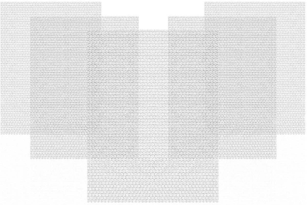 Pack of 10 clear Bubble Out Bags 18 x 235 Padded cushioned Pouches 18 x 23 12 Waterproof Poly Mailing Bags with Self-Sealing for