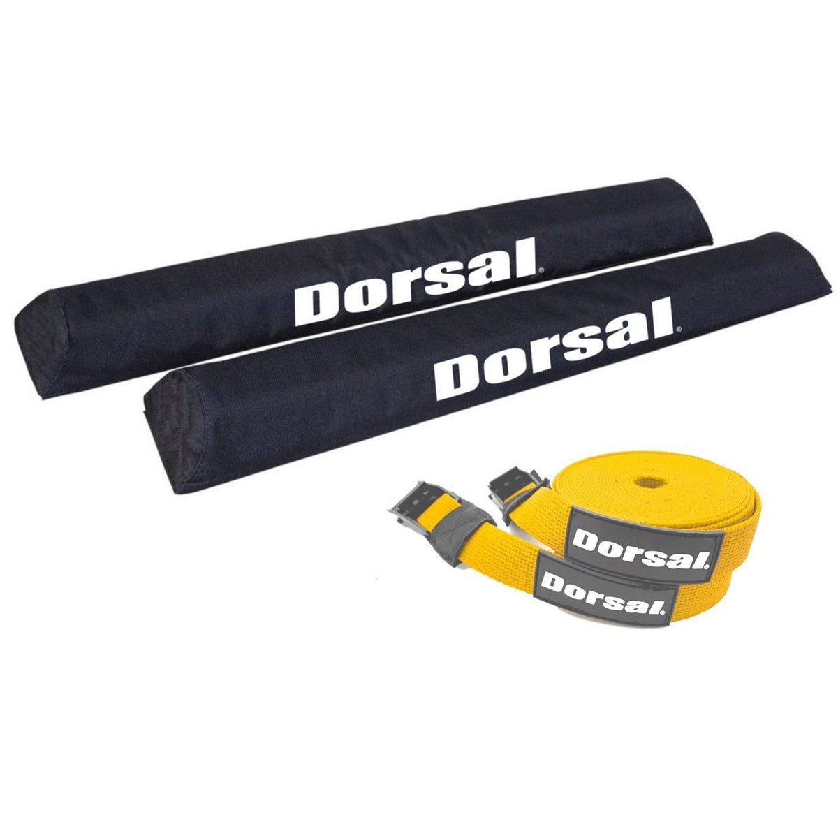 DORSAL Aero Roof Rack Pads with 15 ft Surf Straps for Car Surfboard Kayak SUP Long(D0102HAP6C7.)