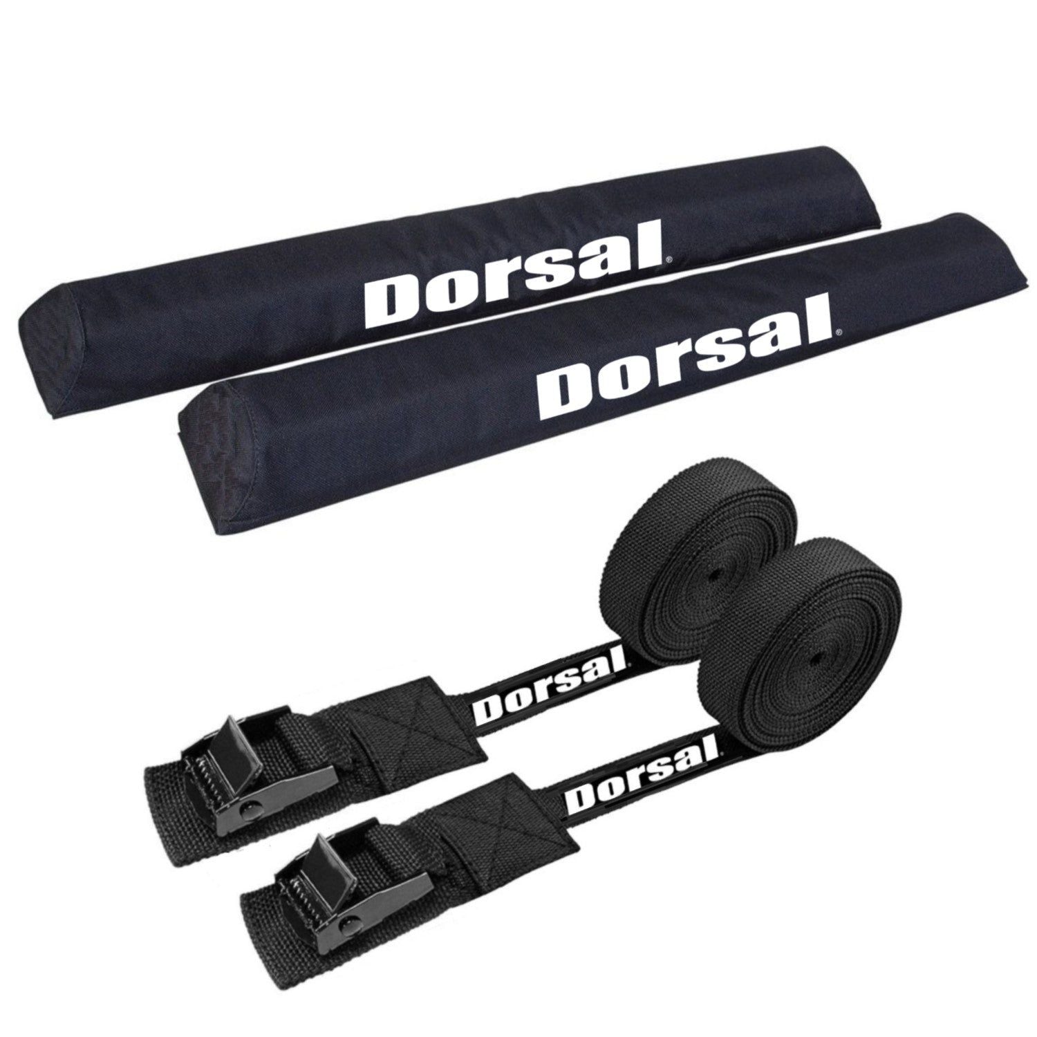 DORSAL Aero Roof Rack Pads with 15 ft Surf Straps for Car Surfboard Kayak SUP Long(D0102HAP6CG.)