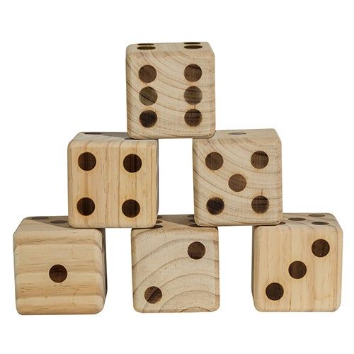 Large Wooden Outdoor Dice(D0102HAPY3V.)
