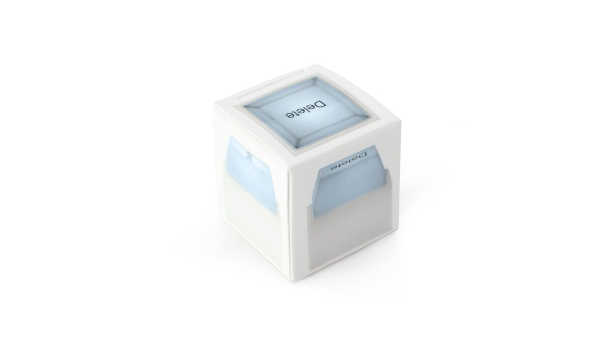 Smooth Action Delete Keyboard with Stainless Keychain & LED Feel