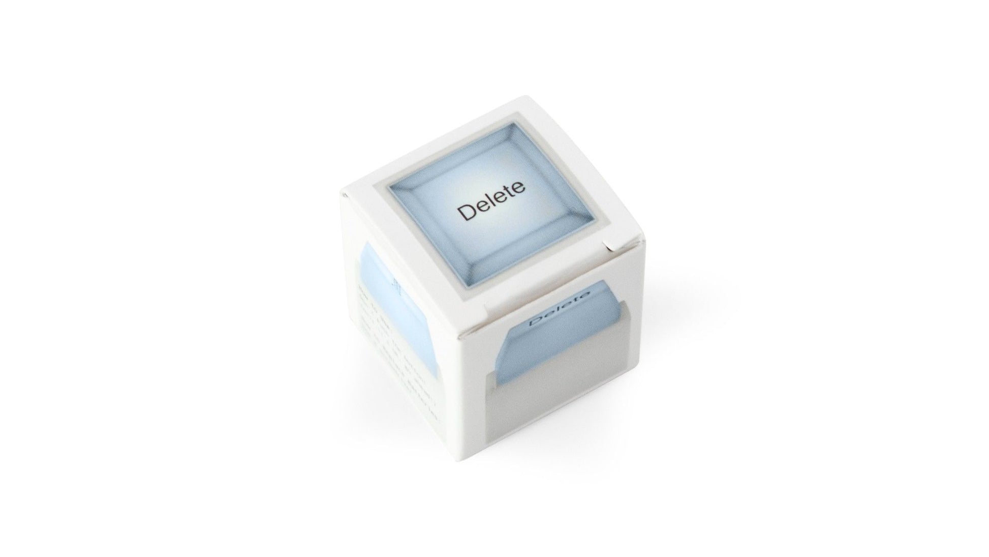Smooth LED Light with Delete Keyboard Stainless Keychain Edition