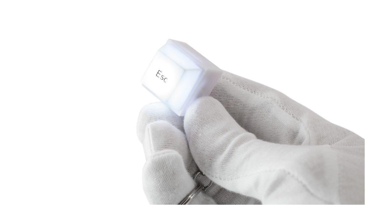 Light ESC Keyboard with Unique Keychain & Effortless Elegance
