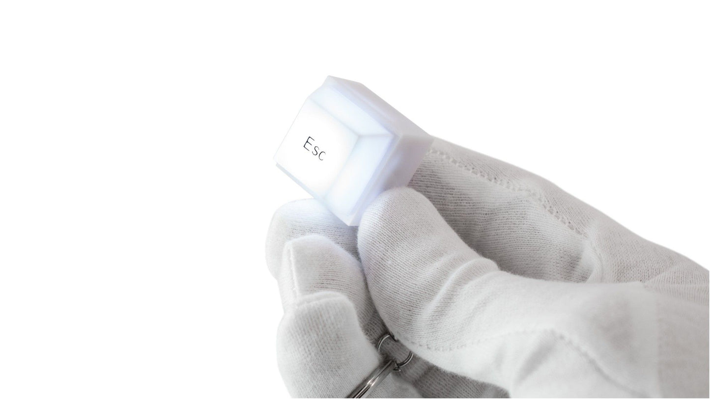 Modern ESC Keyboard with Replaceable Dime Batteries Included