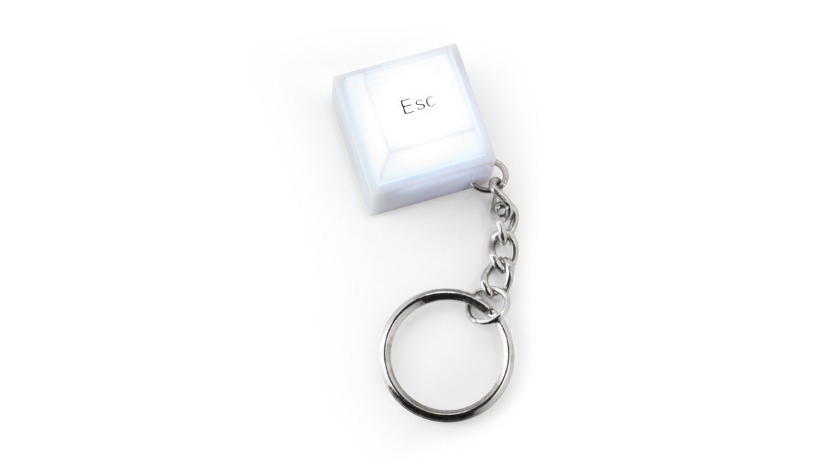 Escape Keyboard Keychain for Stylish Simplicity & Quality Within Reach