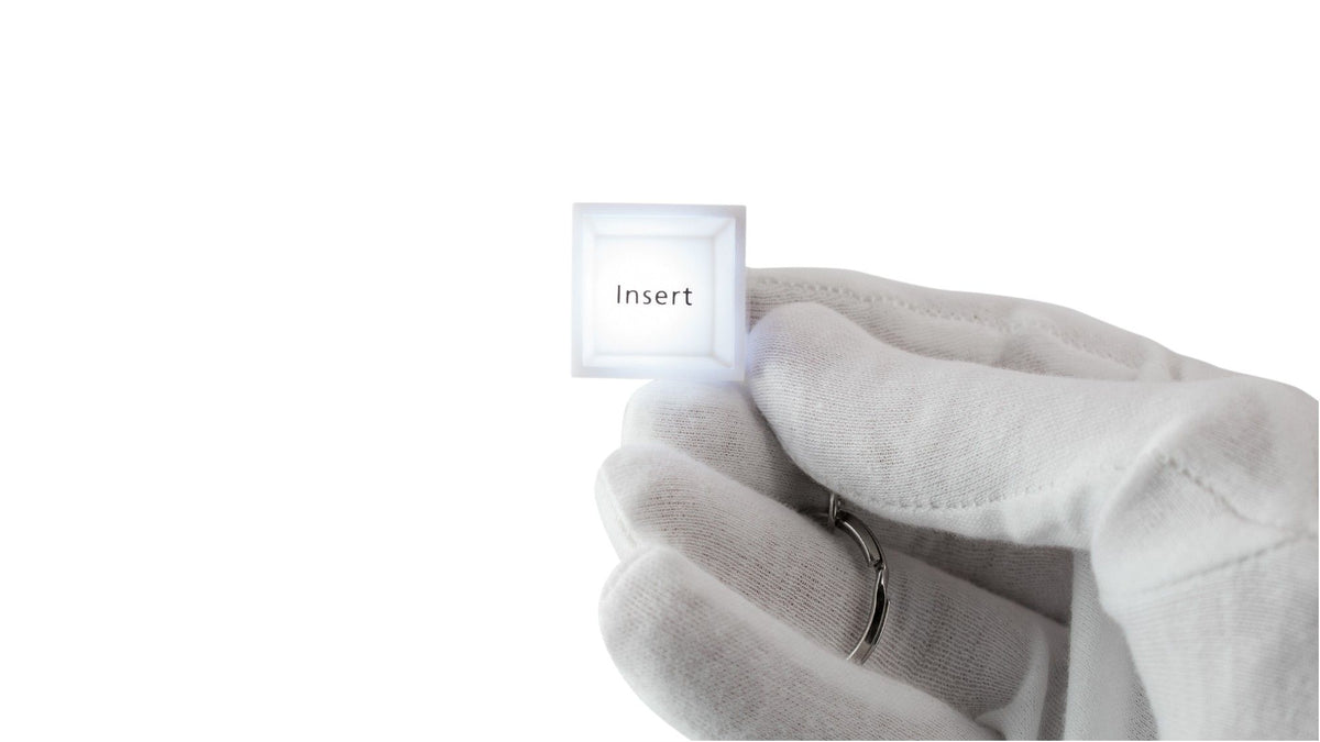 Keychain Fidget Fun: Super Bright White LED Insert Keyboard Button