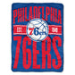76ers OFFICIAL Clear Out Micro Raschel Throw(D0102HH1TSV.)