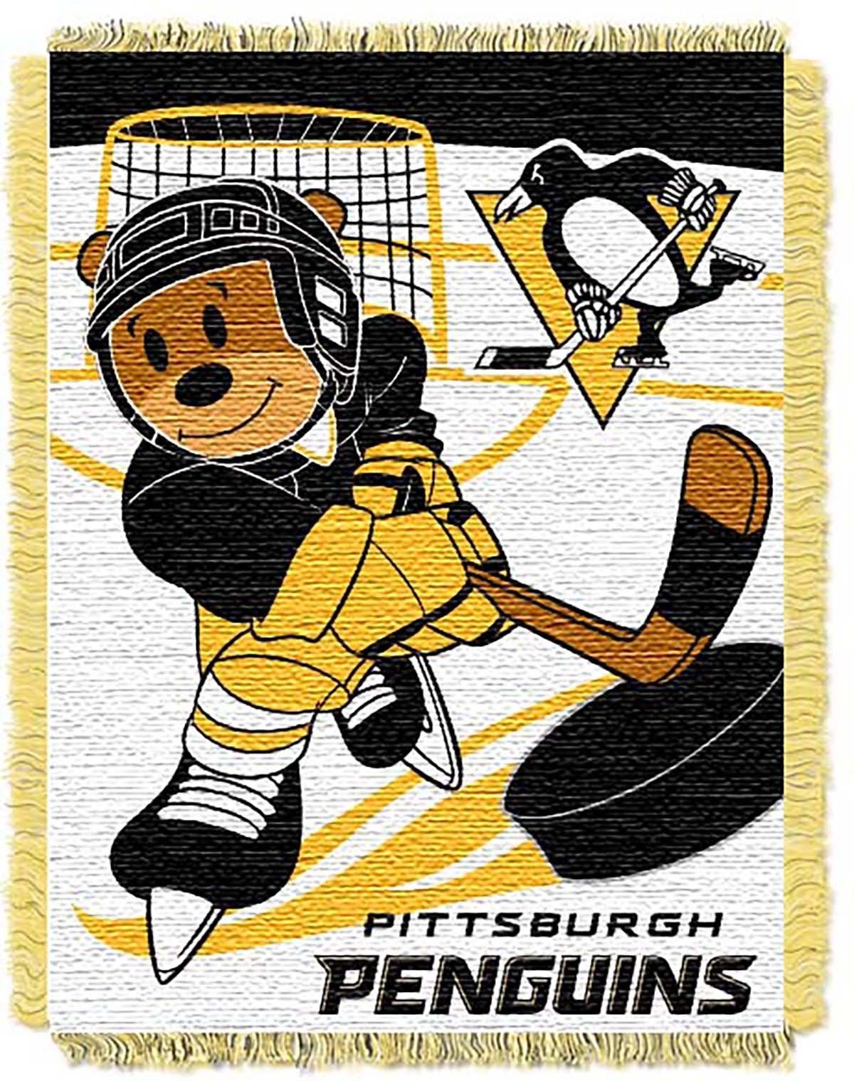 Penguins OFFICIAL National Hockey League, Score Baby Baby 36x 46 Triple Woven Jacquard Throw by The Northwest Company(D0102HHBTU