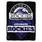 Rockies OFFICIAL Home Plate Raschel Throw Blanket(D0102HHDE8Y.)