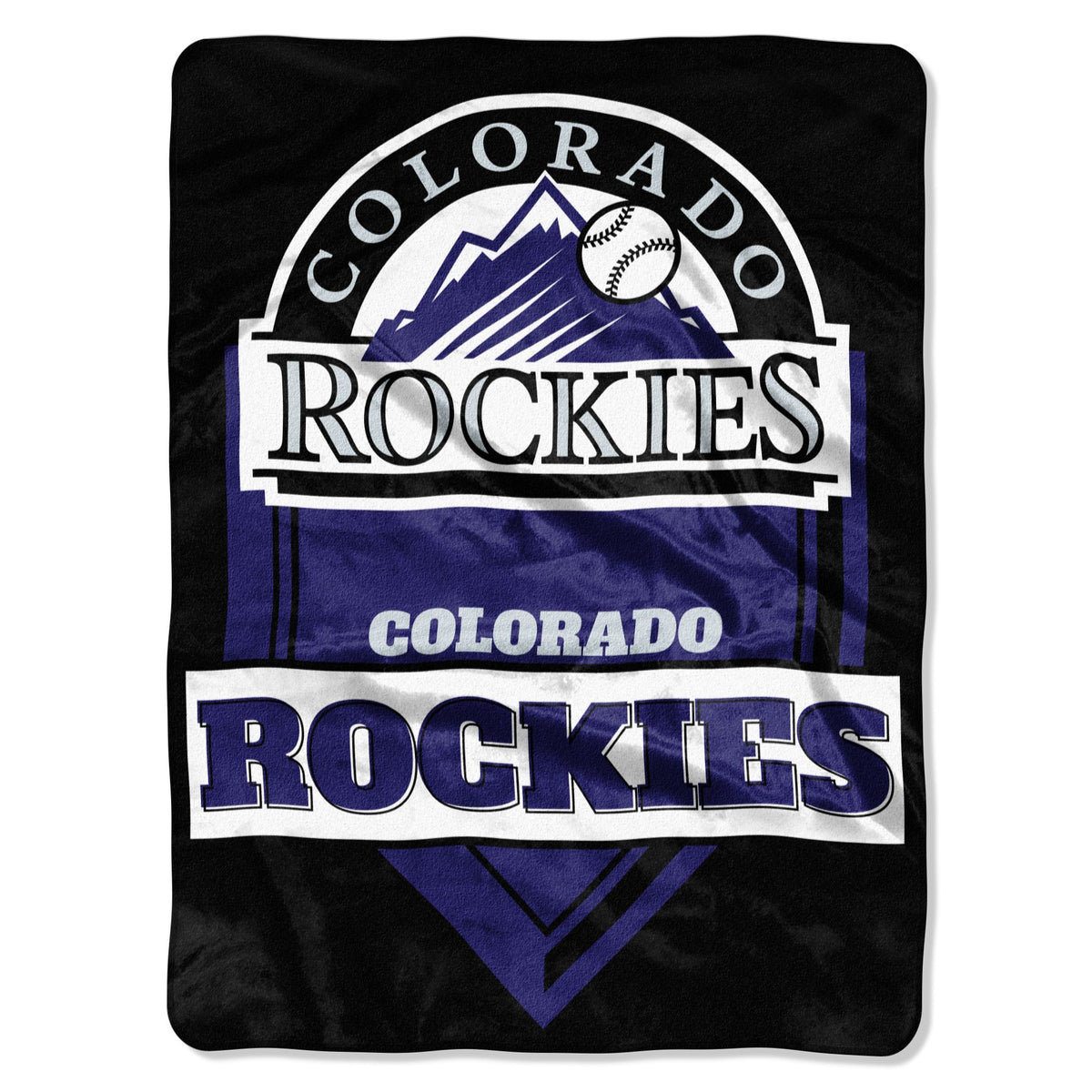 Rockies OFFICIAL Home Plate Raschel Throw Blanket(D0102HHDE8Y.)