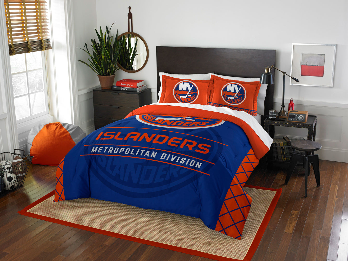 Islanders OFFICIAL Draft Full/Queen Comforter & Sham Set(D0102HHY1NV.)