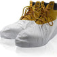 Disposable Shoe covers 16 Long Pack of 100 White Microporous Boot covering MP 55 gsm Shoe Booties Waterproof Shoes Protectors 50