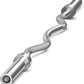 Solid Steel 47 coil Rod Barbell Standard Weight Bar Thread Non-Slip 300 lb capacity Weight Bar Yellow(D0102HIVU07)