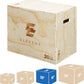 3-in-1 Wooden Jump Box for crossfit Workout 12*14*16in Height Log color(D0102HIVU0Y)