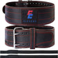 Weight Lifting Belt Leather Fitness Belt for Strength Training Unisex Black(D0102HIVUBU)