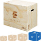 3-in-1 Wooden Jump Box for crossfit Workout 12*14*16in Height Log color(D0102HIVUJA)