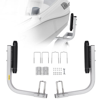VEVOR Marine Trailer Guide Set, 20.5 Flexibly Adjustable Poles, Pair of Steel Anti-Rust Guides, Durable Roller Support for Ski,