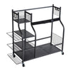 VEVOR Golf Storage Garage Organizer, 2 Golf Bag Stand Holder and Other Sports Equipment Storage Rack, Rolling Ball Cart on Wheel