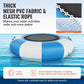 Vevor Inflatable Water Bouncer, 6.5Ft Recreational Water Trampoline, Portable Bounce Swim Platform With 3-Step Ladder & Electric