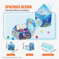 Vevor 3 In 1 Kids Play Tent With Tunnel, Basketball Hoop For Boys, Girls, Babies And Toddlers, Indoor/Outdoor Pop Up Playhouse W