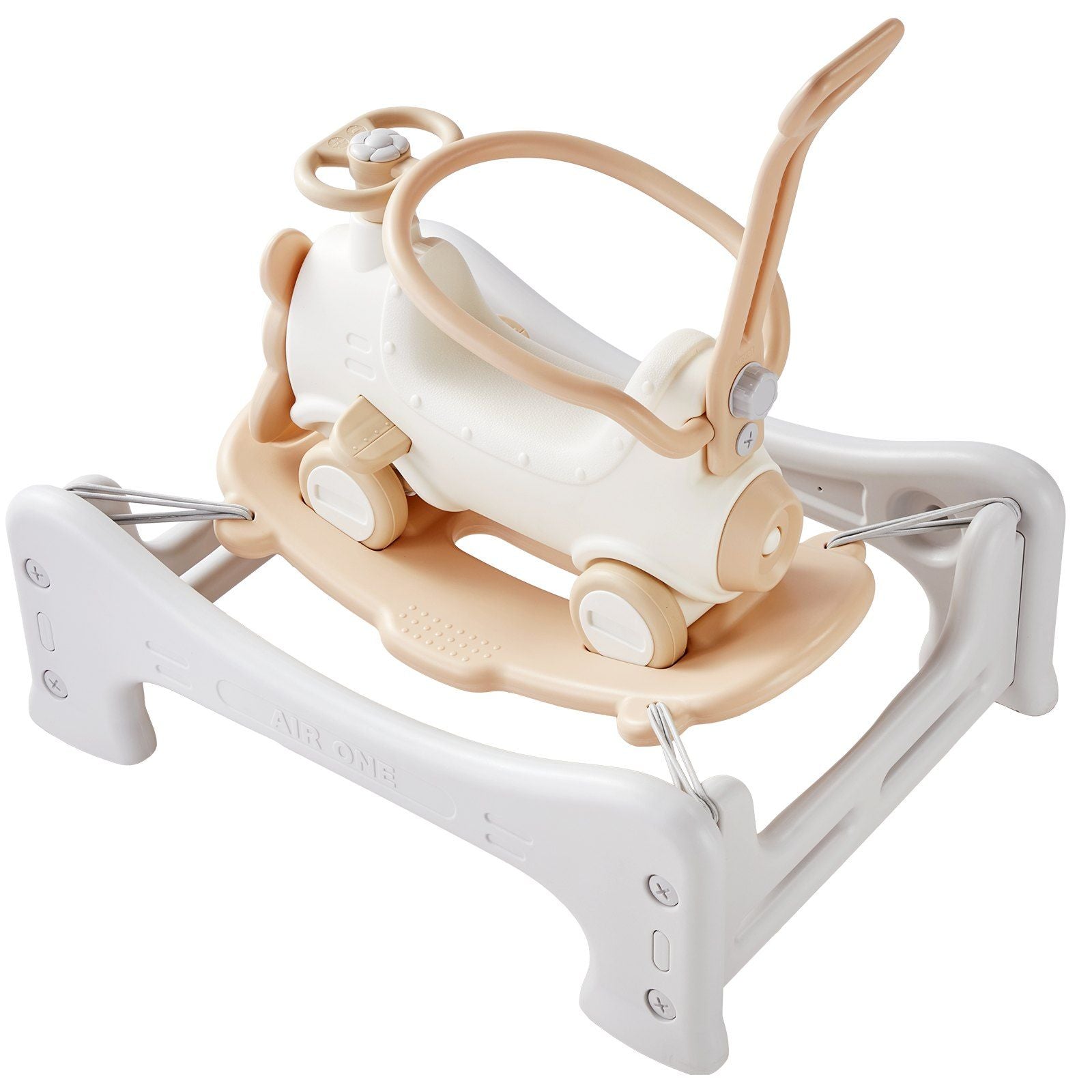 Vevor 5 In 1 Rocking Horse For Toddlers 1-3 Years Ride On Toy With Trampoline