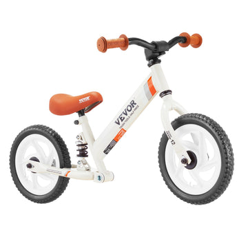 Vevor Toddler Balance Bike, 12'' Carbon Steel Kids Bike With Adjustable Seat & Handlebar, Eva Foam Tires, No Pedal Kids Balance