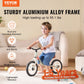 Vevor Toddler Balance Bike, 12'' Lightweight Aluminum Alloy Kids Bike With Adjustable Seat & Handlebar, Eva Foam Tires, No Pedal