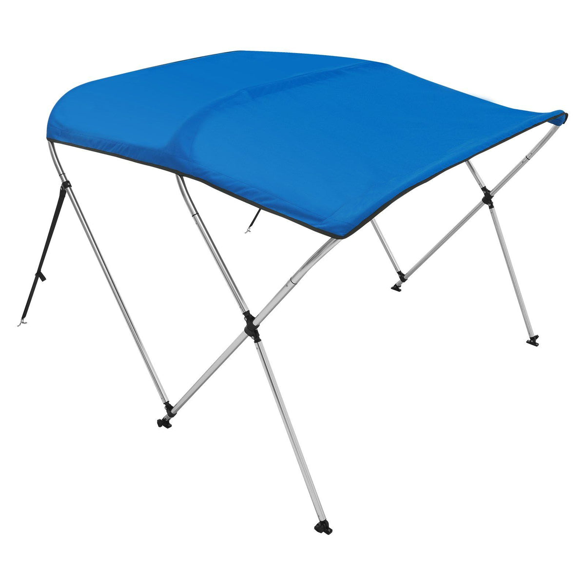 VEVOR 3 Bow Bimini Top Boat Cover, 900D Polyester Canopy with 1 Aluminum Alloy Frame, Waterproof and Sun Shade, Includes Storage