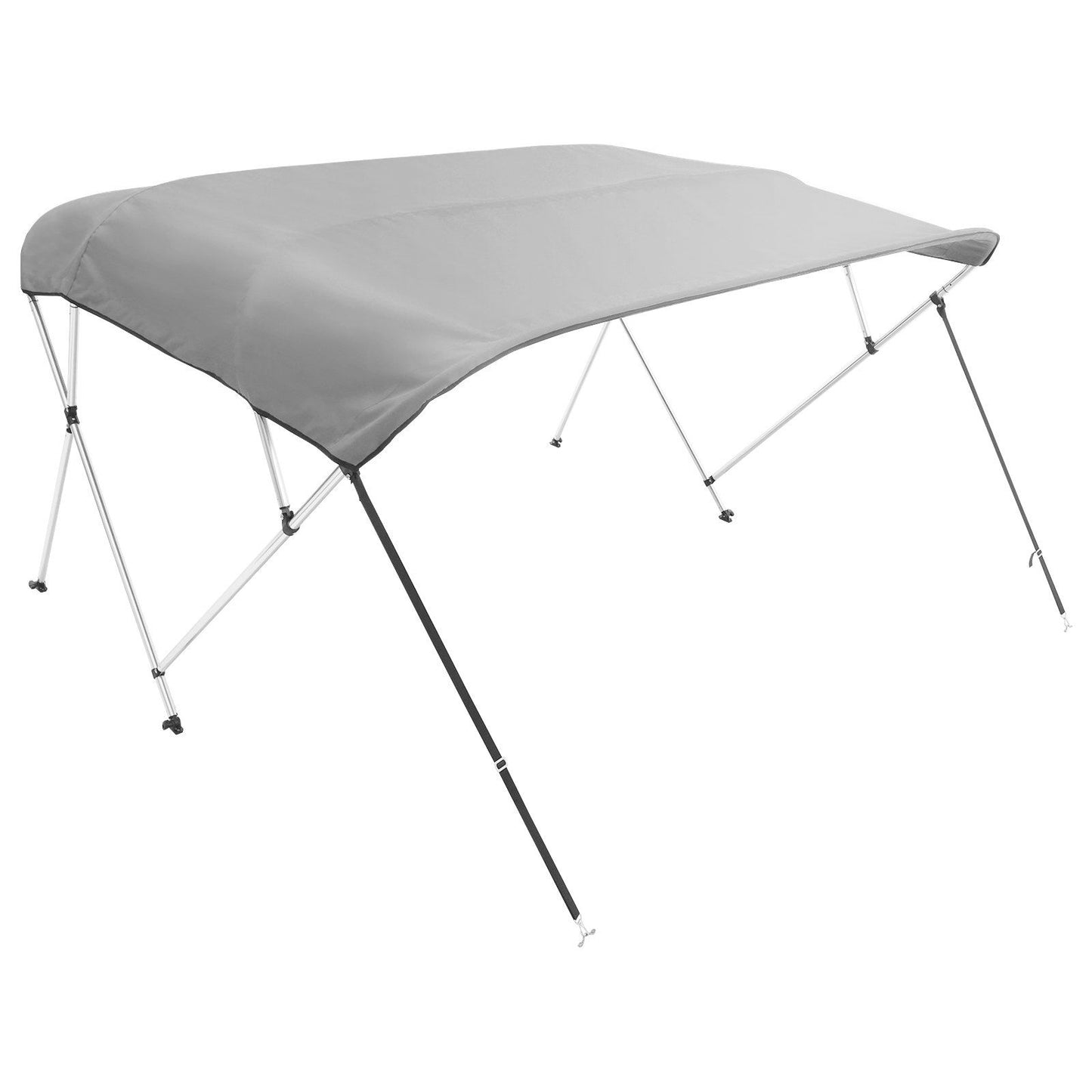VEVOR 4 Bow Bimini Top Boat Cover, 900D Polyester Canopy with 1 Aluminum Alloy Frame, Waterproof and Sun Shade, Includes Storage