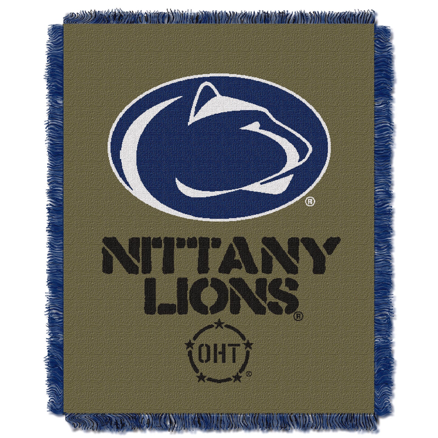 Penn State OFFICIAL Collegiate 46X60 OHT Rank Jacquard Throw(D0102HX618T.)