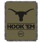 Texas OFFICIAL Collegiate 46X60 OHT Rank Jacquard Throw(D0102HX61KX.)