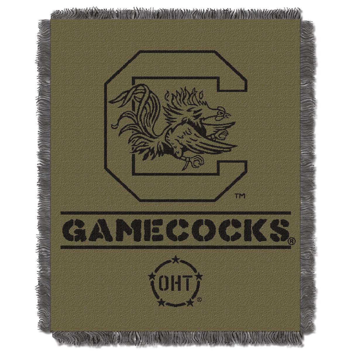 South Carolina OFFICIAL Collegiate 46X60 OHT Rank Jacquard Throw(D0102HX61WJ.)