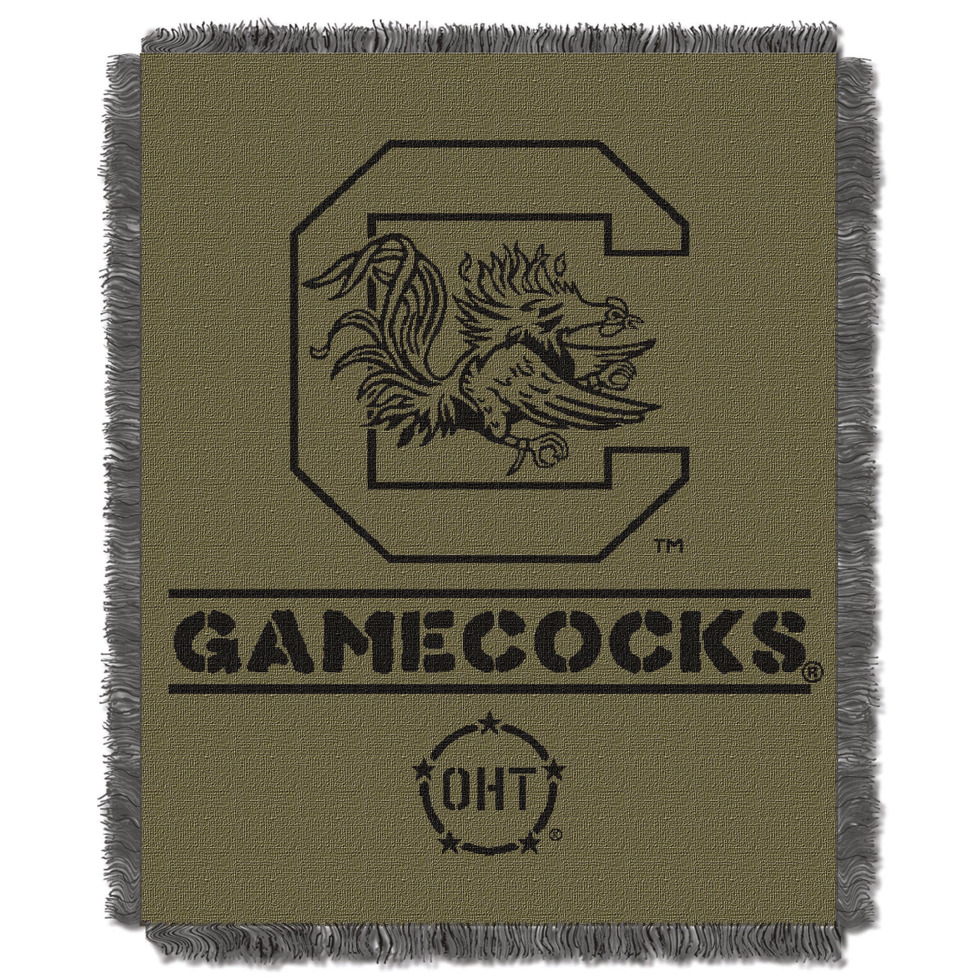 South Carolina OFFICIAL Collegiate 46X60 OHT Rank Jacquard Throw(D0102HX61WJ.)
