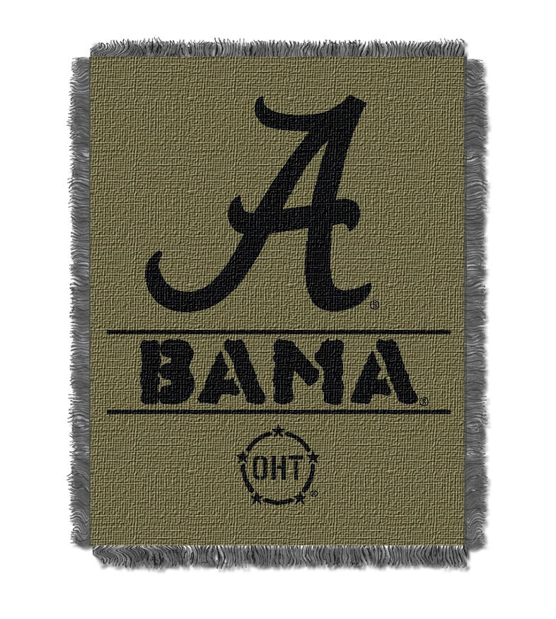 Alabama OFFICIAL Collegiate 46X60 OHT Rank Jacquard Throw(D0102HX61Y6.)
