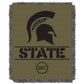 Michigan State OFFICIAL Collegiate 46X60 OHT Rank Jacquard Throw(D0102HX61ZJ.)