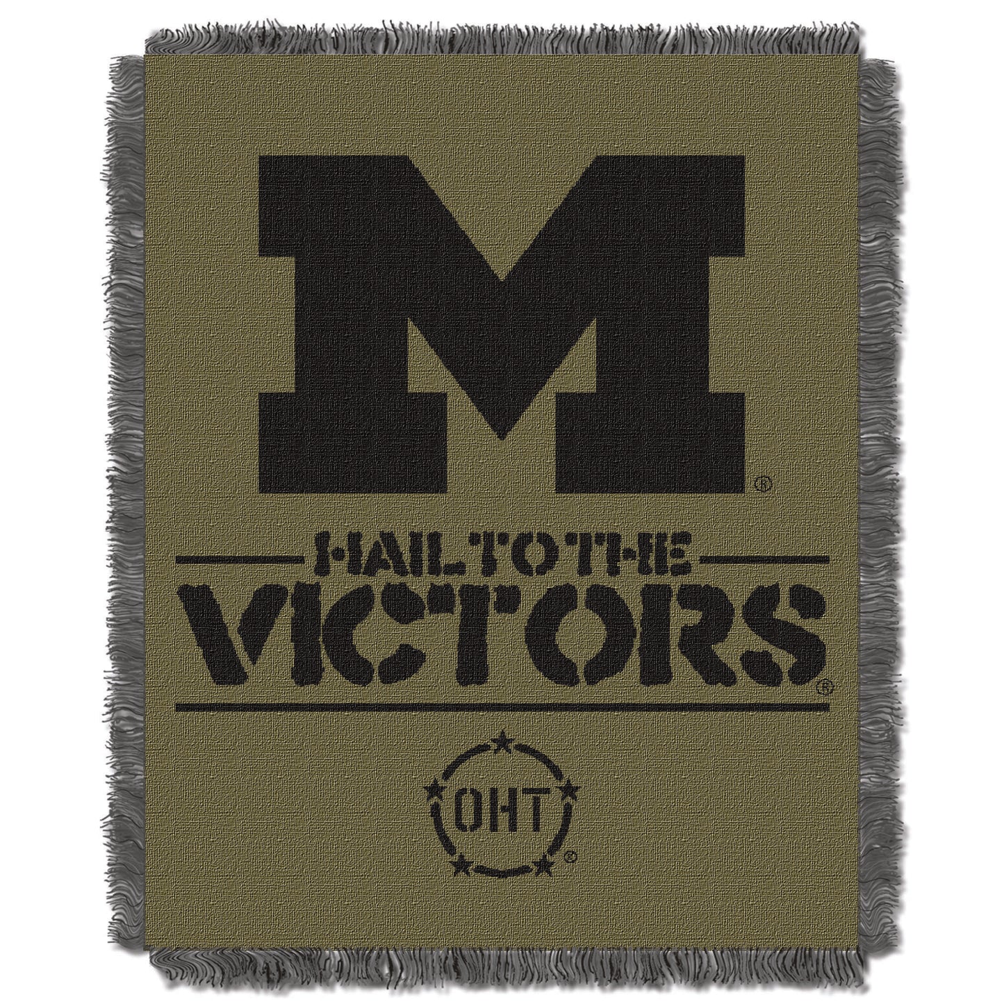 Michigan OFFICIAL Collegiate 46X60 OHT Rank Jacquard Throw(D0102HX61ZP.)