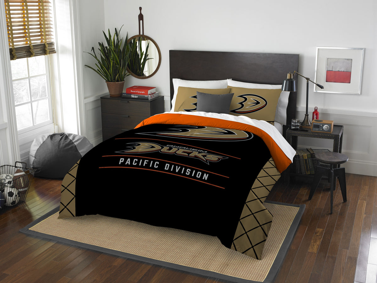 Ducks OFFICIAL Draft Full/Queen Comforter & Sham Set(D0102HXM1BY.)
