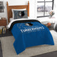 Timberwolves OFFICIAL National Basketball Association, Bedding, Reverse Slam Printed Twin Comforter (64x 86) & 1 Sham (24x 30) S