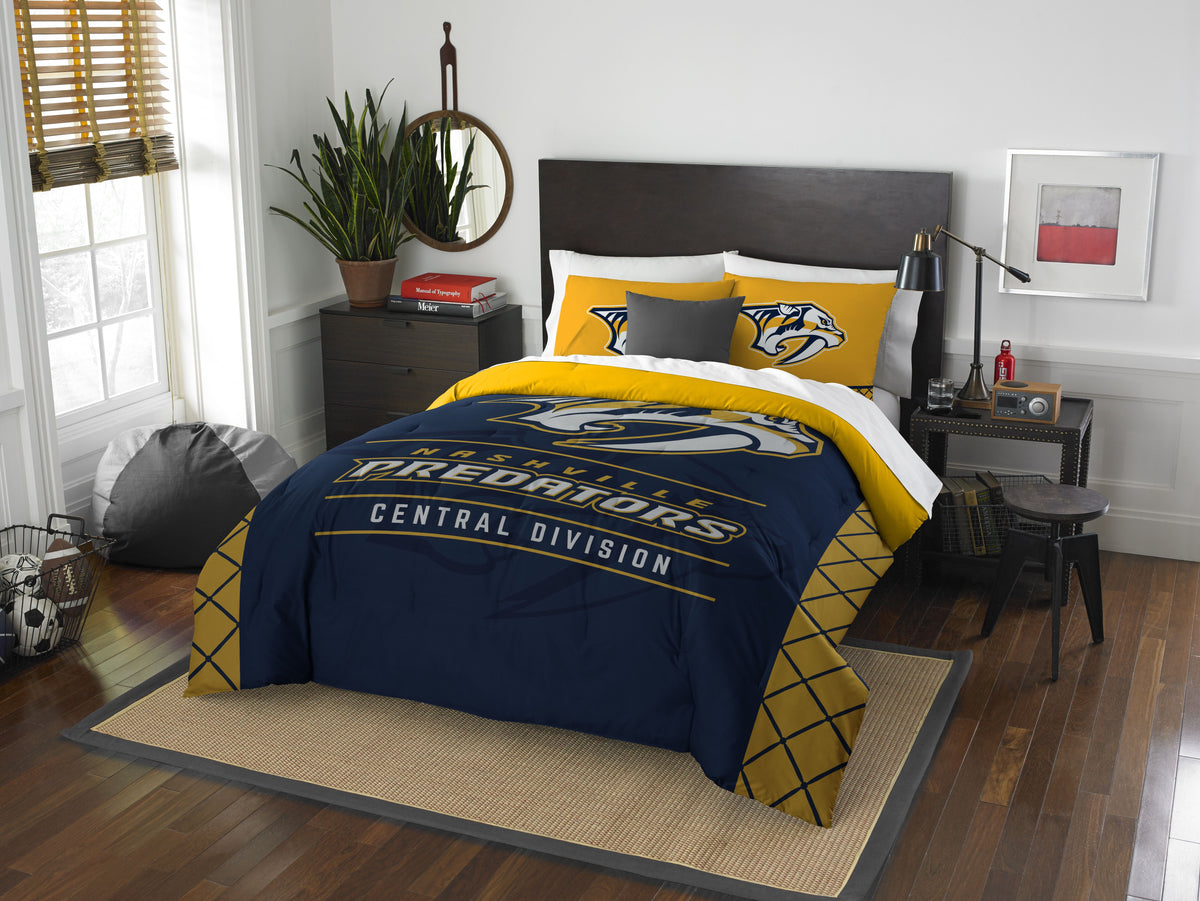 Predators OFFICIAL Draft Full/Queen Comforter & Sham Set(D0102HXMYRW.)