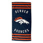 Broncos OFFICIAL Stripe Beach Towel(D0102HXV61W.)