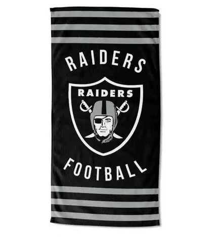 Raiders OFFICIAL Stripe Beach Towel(D0102HXV6MV.)