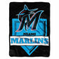 Marlins OFFICIAL Home Plate Raschel Throw Blanket(D0102HXVYAV.)