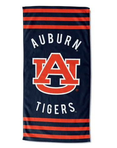Auburn OFFICIAL Collegiate Stripe Beach Towel(D0102HXVYBV.)