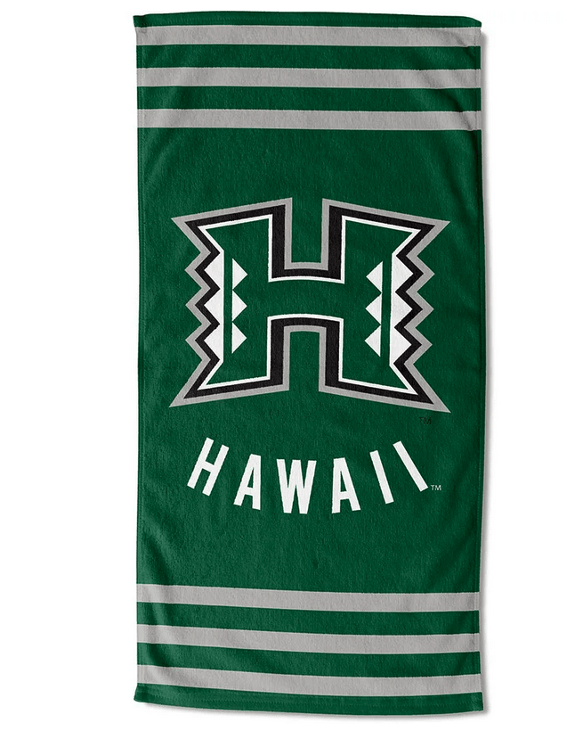 Hawaii OFFICIAL Collegiate Stripes Beach Towel(D0102HXVYZV.)