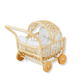 Rattan Doll Stroller – Handmade Boho Doll Pram for Imaginative Play
