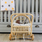 Rattan Doll Stroller – Handmade Boho Doll Pram for Imaginative Play