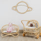 Rattan Doll Stroller – Handmade Boho Doll Pram for Imaginative Play